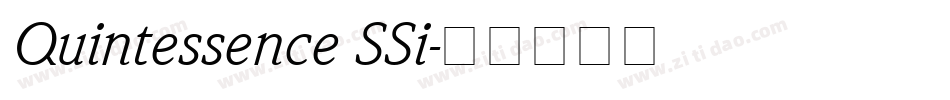 Quintessence SSi字体转换